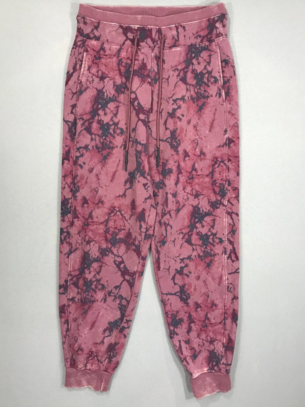 JoyLab Sweatpants Women’s XS Red Tie Dye Pull On Joggers Lounge Stretch Pockets